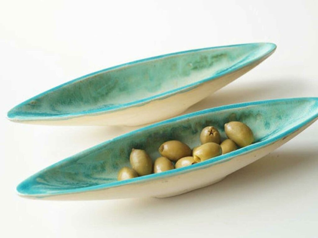 ceramic olive boat