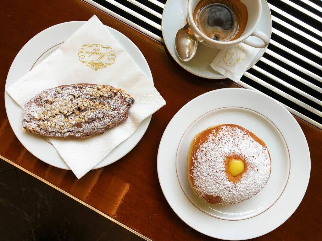 pastries and espresso