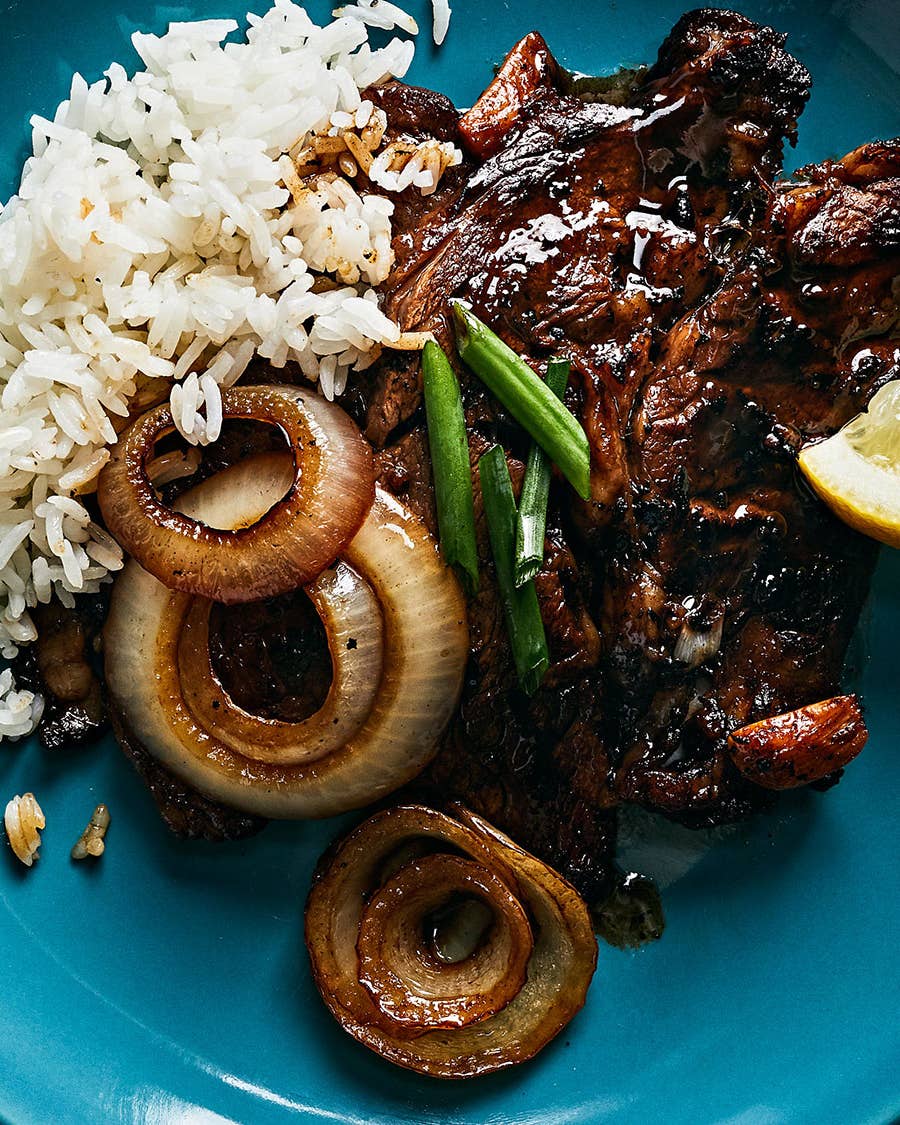 A Filipino Steak That Checks All the Weeknight Boxes Quick Filipino-Style Rib-Eye Steaks