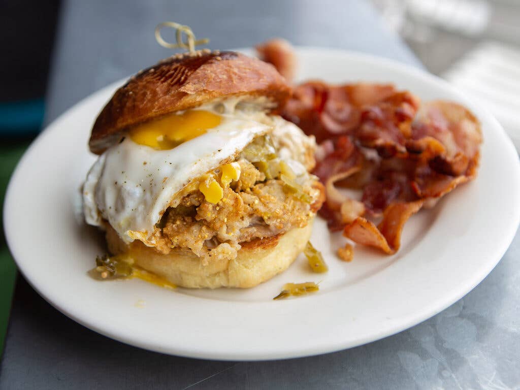 Cornmeal Fried Oyster Sandwich