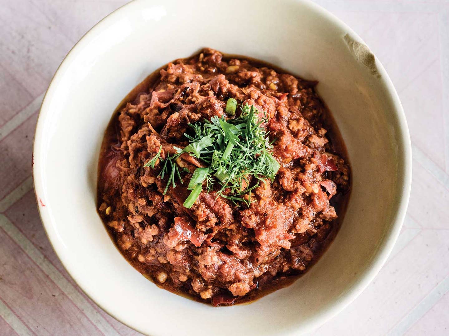 Tomato and Ground-Pork Dip (Nam Phrik Ong)