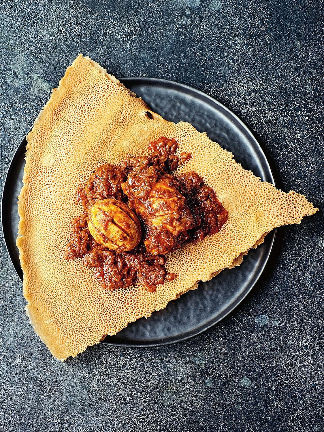 Slow-Cooked Spicy Chicken with Hard-Boiled Eggs (Doro Wat)