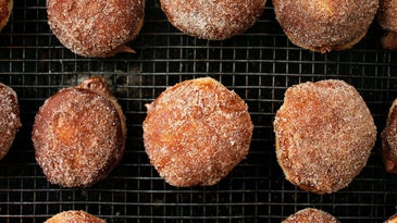 Cinnamon-Sugar Donuts with Chocolate Filling