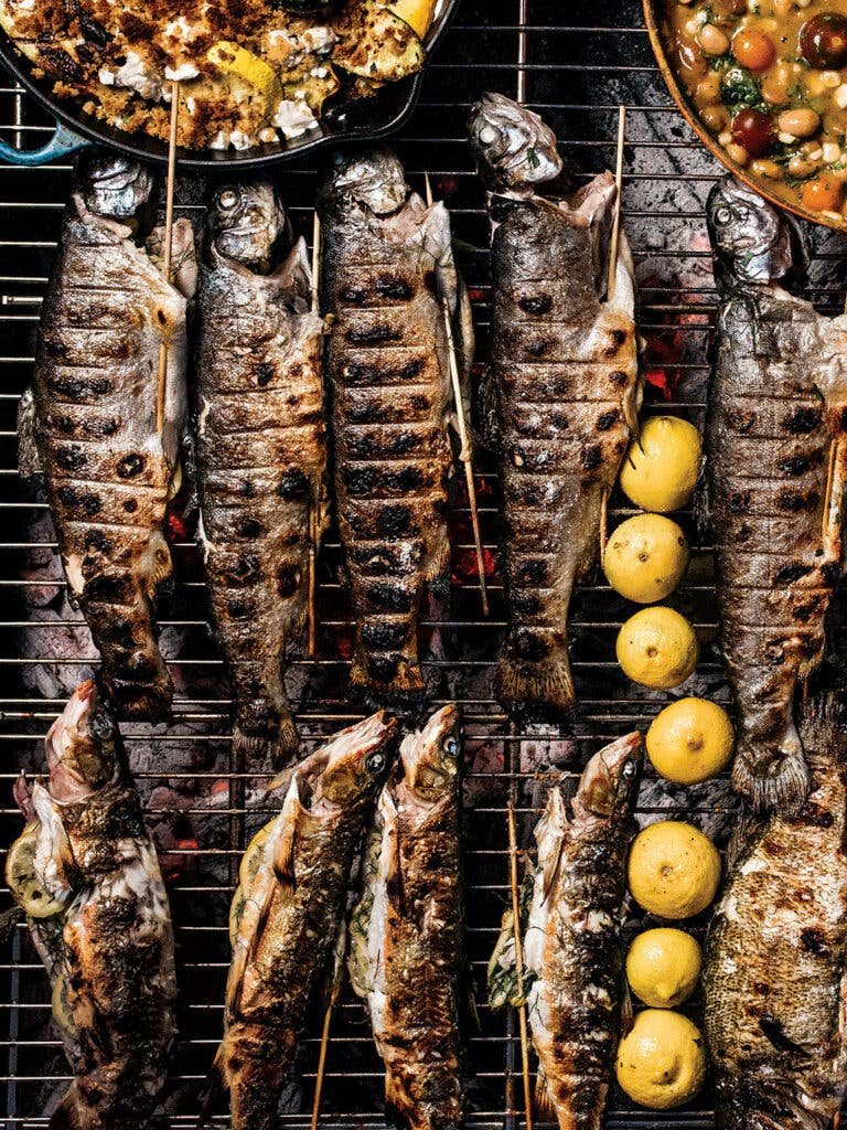 Grilled Trout with Lemon and Fennel Fronds