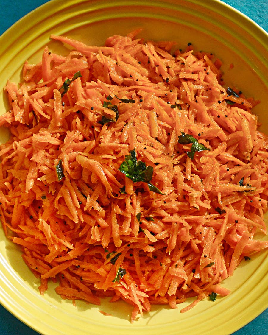 Mustard Seed and Curry Leaf Carrot Salad