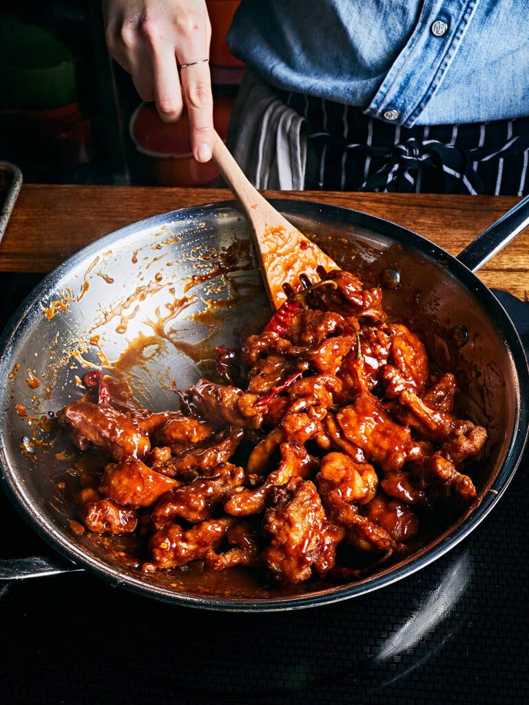 cooking general tso's chicken