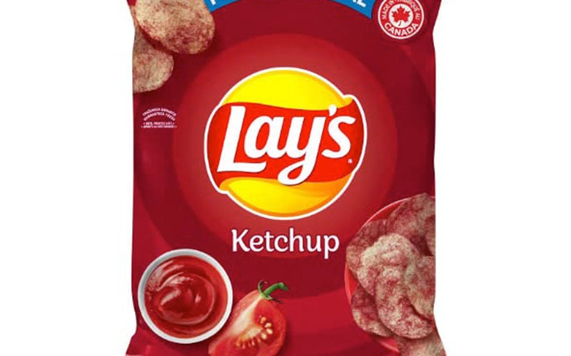 Canadian Lays Ketchup Chips