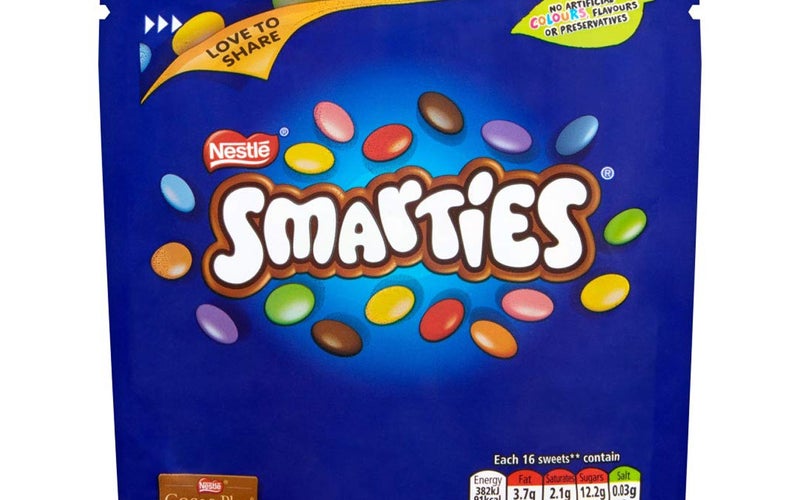 Original Smarties Pouch Bag Love to Share Smarties Chocolate Smarties Pouch Imported from the UK England British Chocolate Candy
