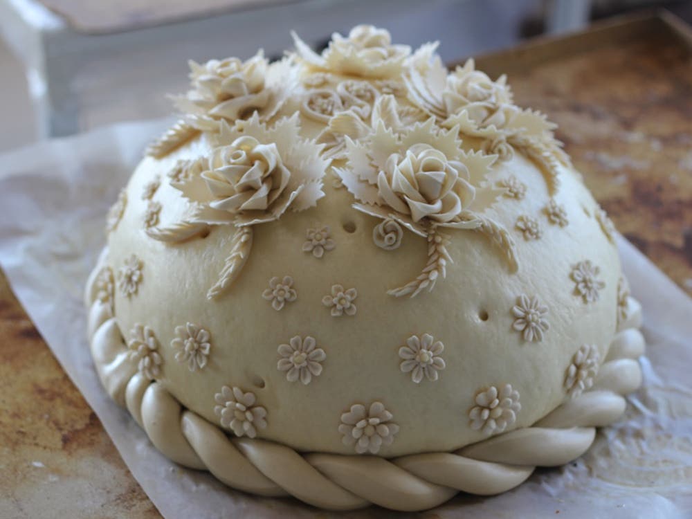 unbaked korovai