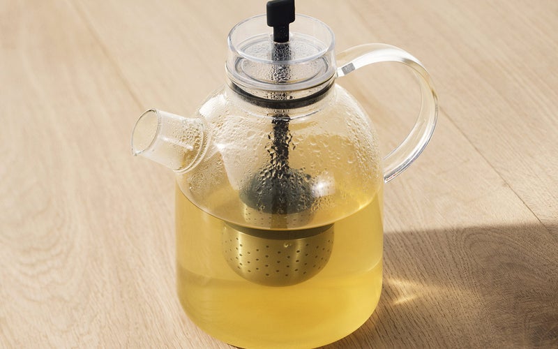 Menu Design Glass Tea Kettle