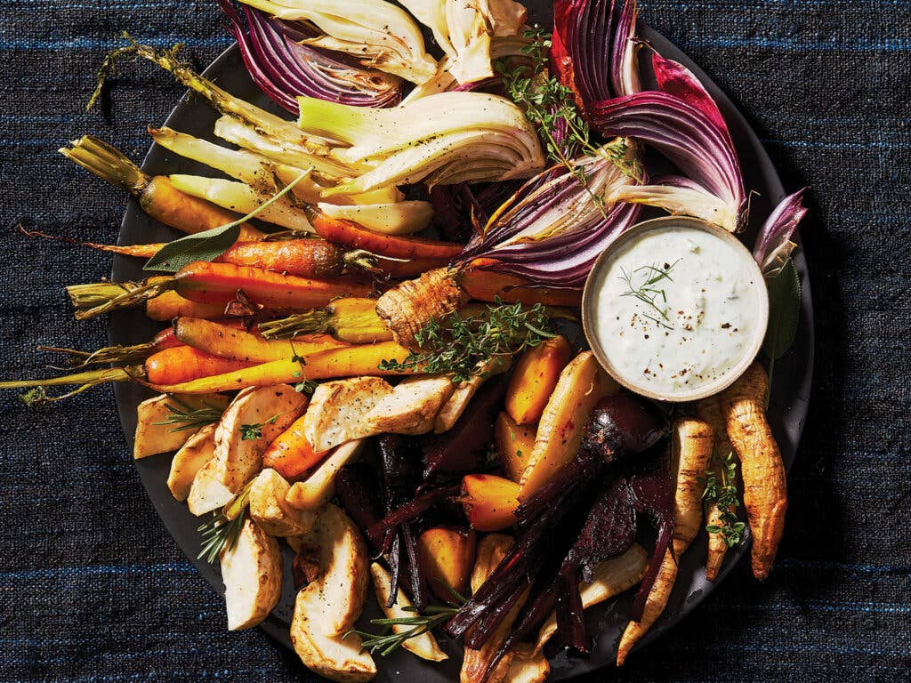 roasted vegetable platter