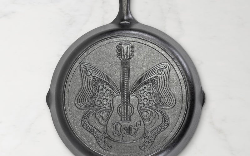 Lodge 12-inch ‘Love Is Like a Butterfly’ Dolly Parton Skillet
