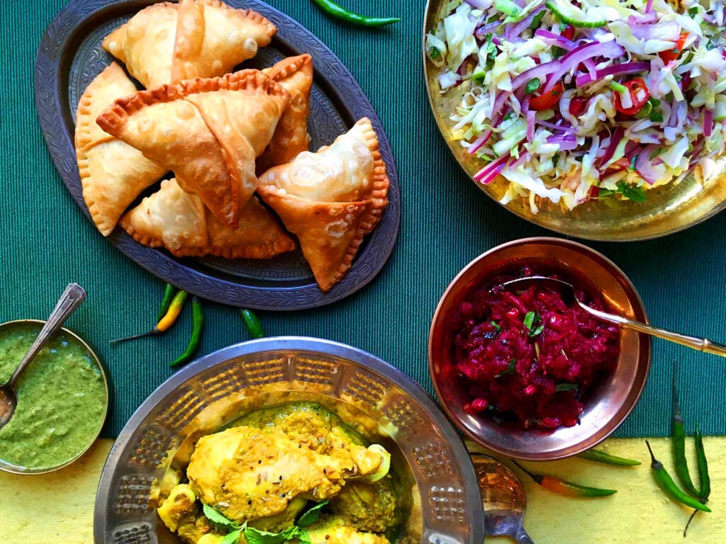 Vegetarian Samosas with Potatoes and Peas