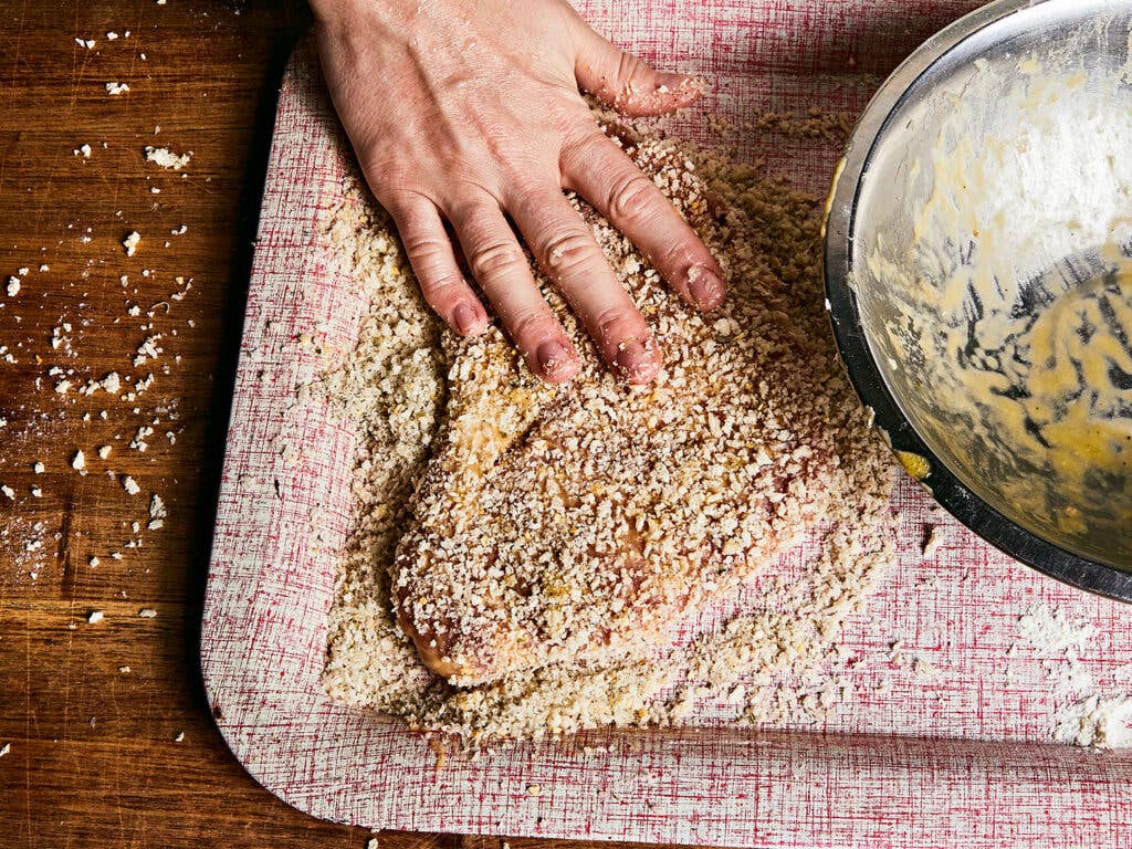 pork breaded in Panko