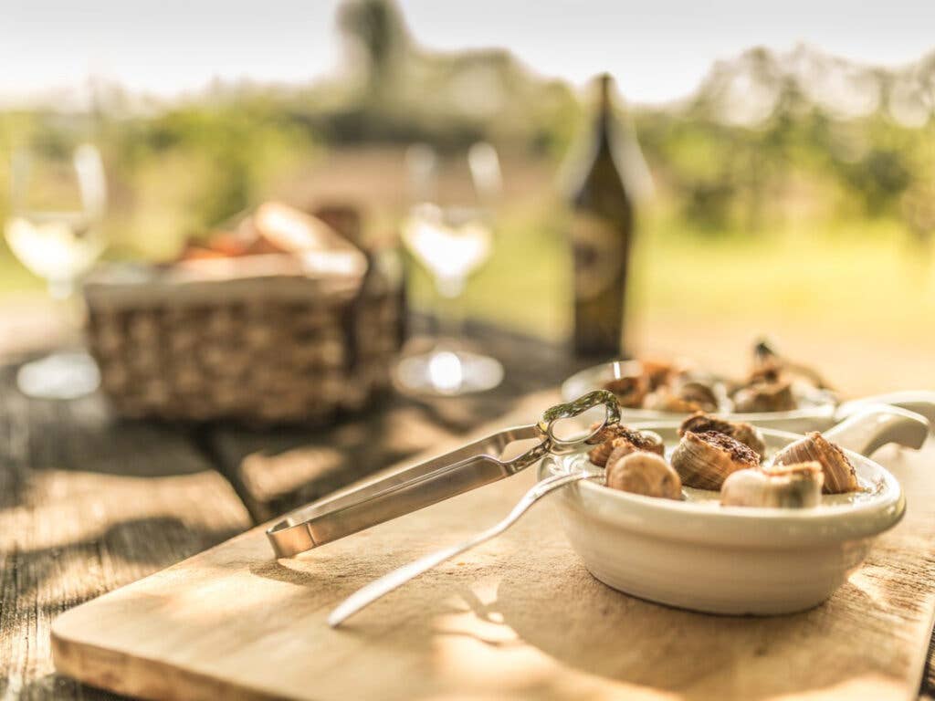 snails at the dinner table