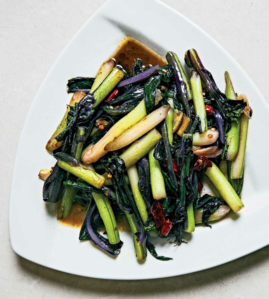 Garlicky Yu Choy Stir-Fry