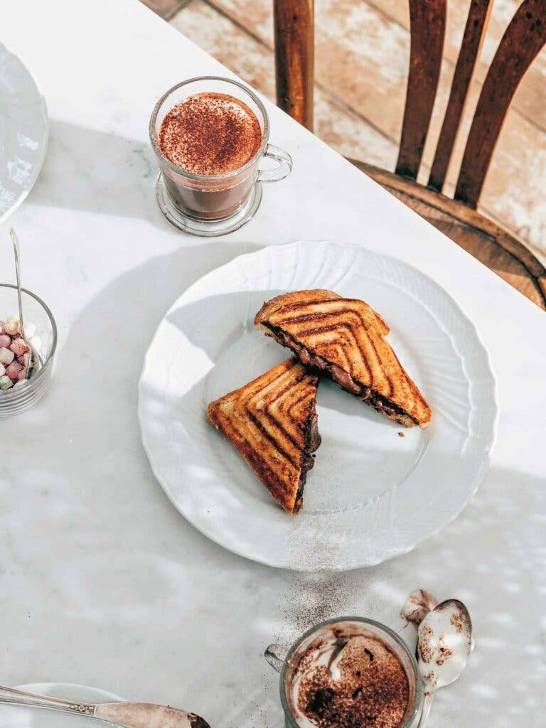 Griddled Hazelnut-Chocolate Sandwiches (Cioccolato e Pane)