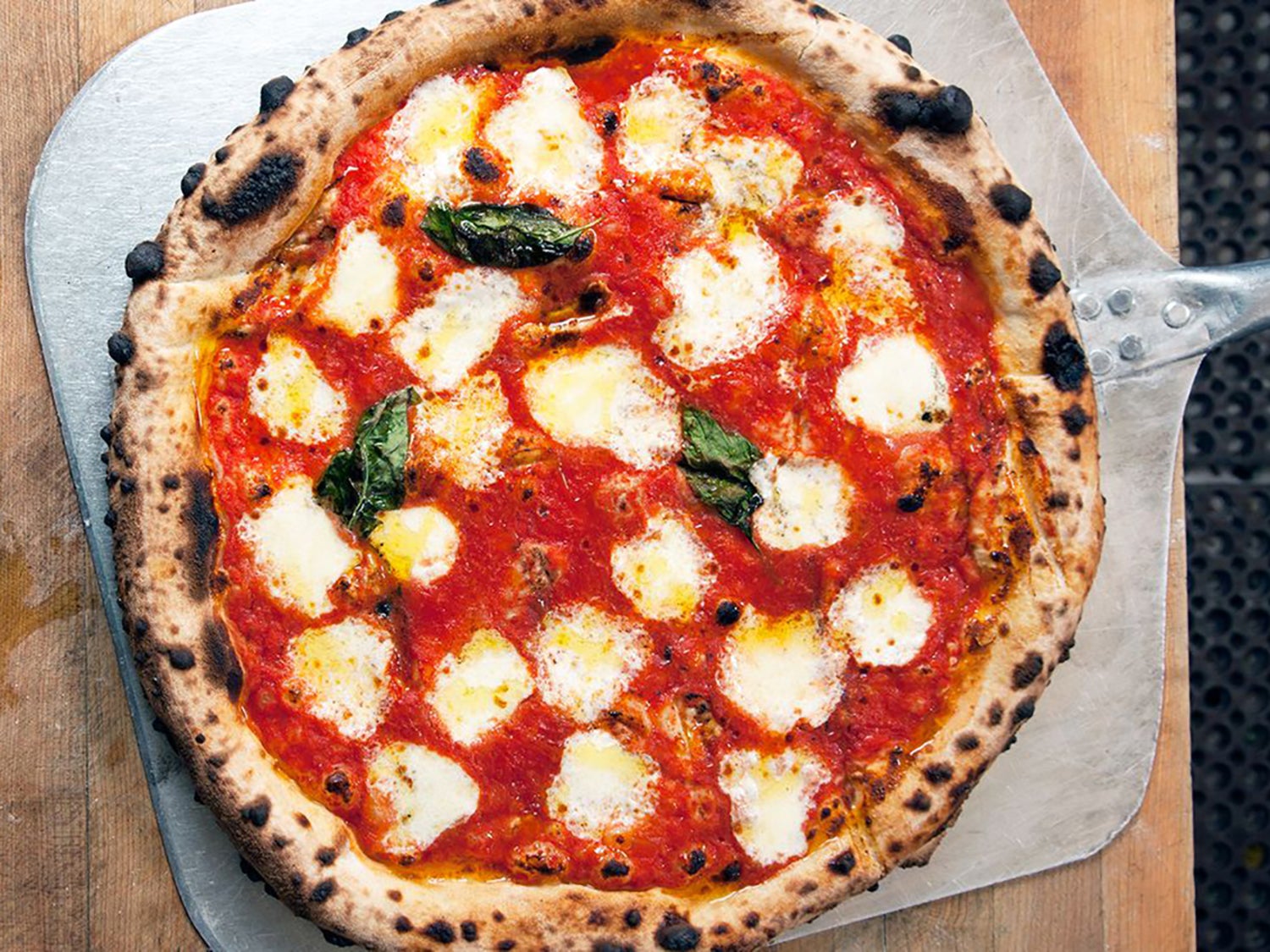 Pizza Margherita (Tomato, Basil, and Mozzarella Pizza) | Saveur