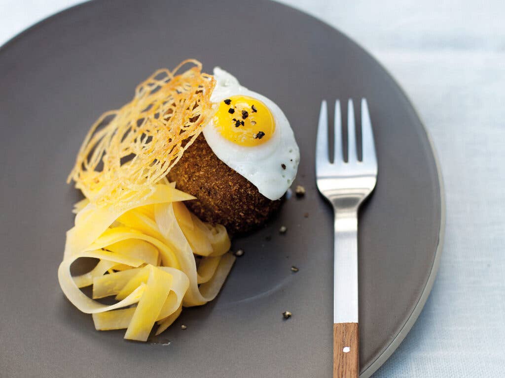 Tom Kitchin’s elevated haggis from his restaurant, The Kitchin