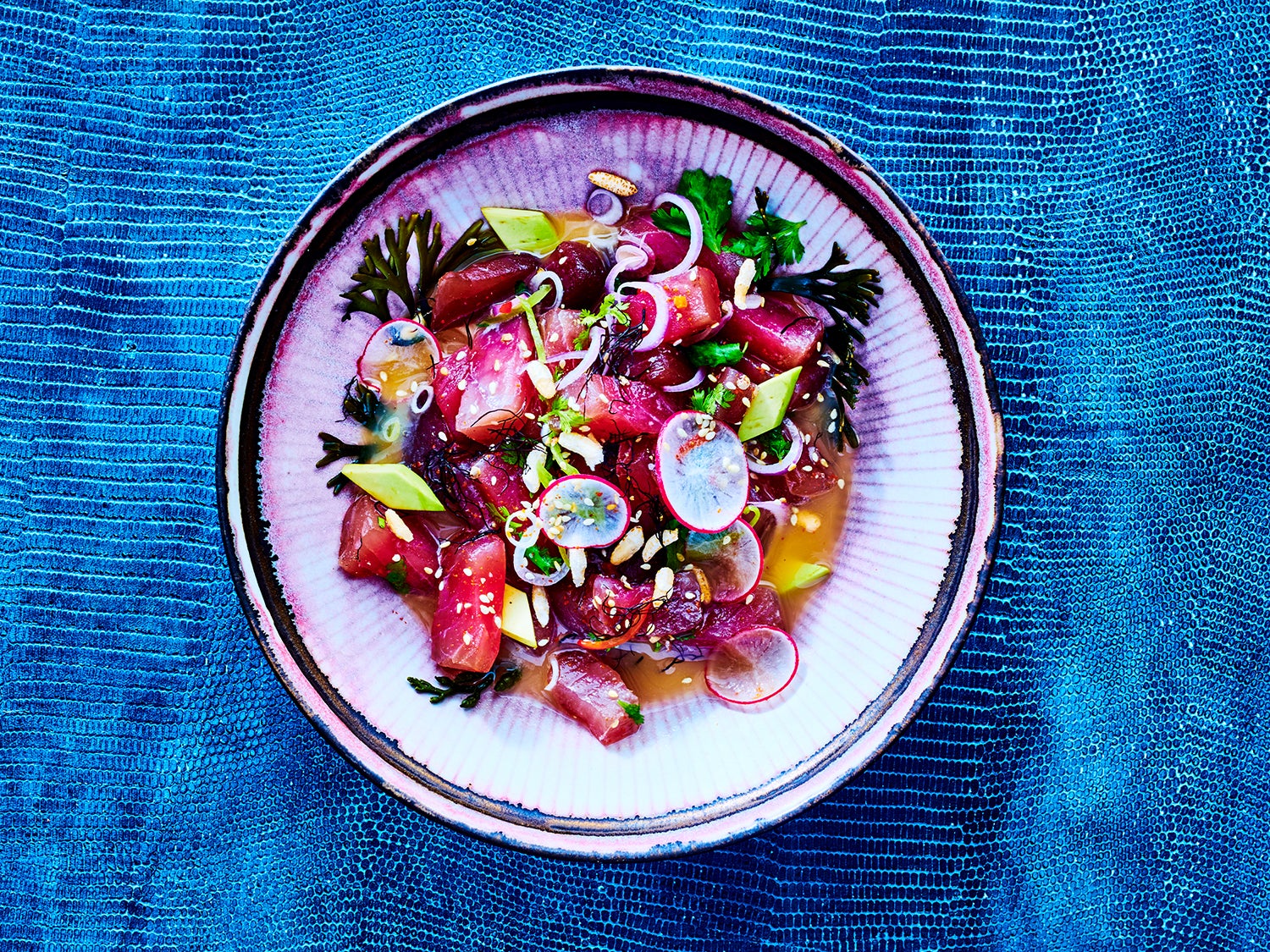 JapaneseStyle Tuna Ceviche with Togarashi and Radish Saveur