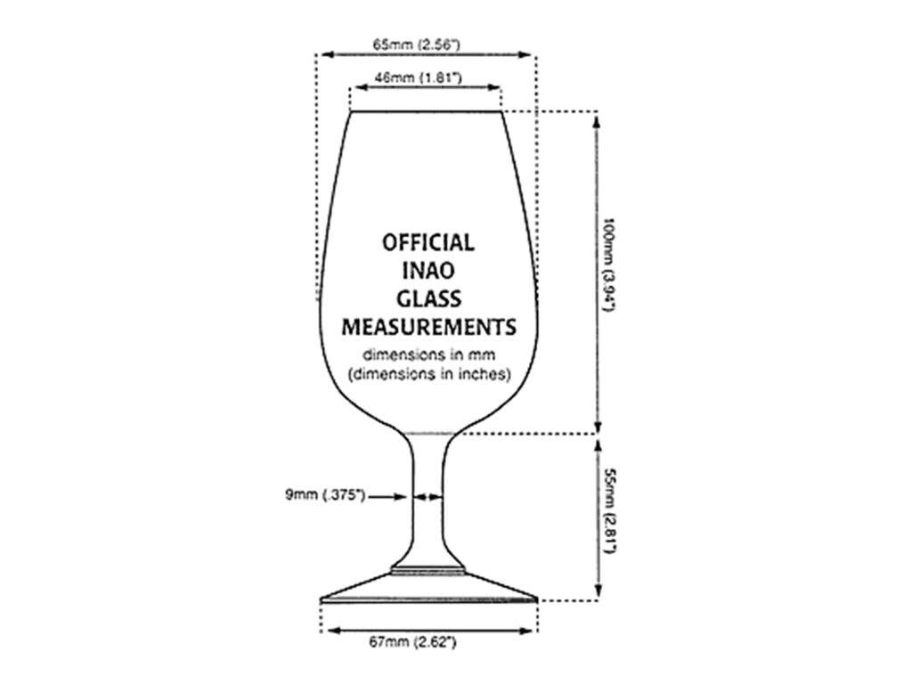 The exact specs of the INAO glass