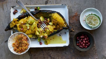 Roasted Plantain with African Pepper Compote