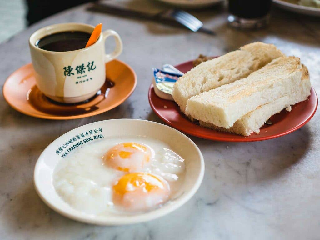 A classic breakfast at Yut Kee coffee shop.