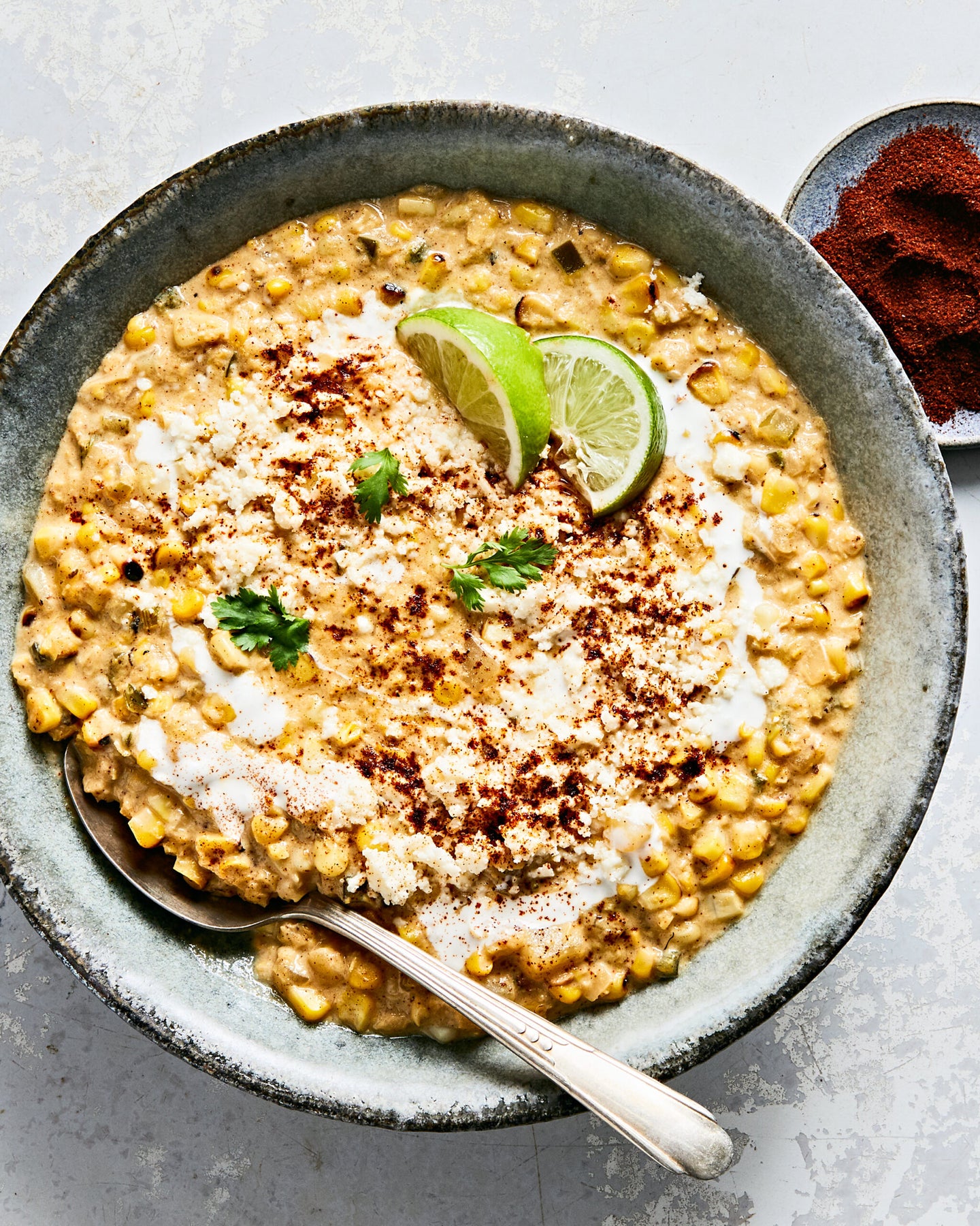 Elote-Style Corn Chowder