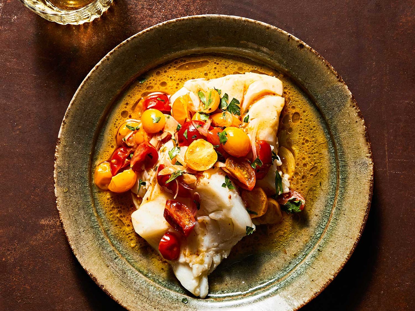 Skillet Cod with Brown-Butter Tomato Sauce