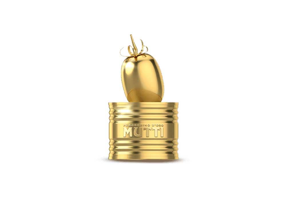 Golden, tomato-shaped trophy.