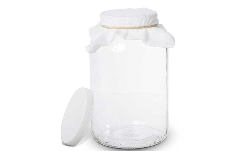 Glass Jar for kombucha.
