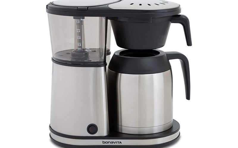 Bonavita Connoisseur 8-Cup One-Touch Coffee Maker Featuring Hanging Filter Basket and Thermal Carafe