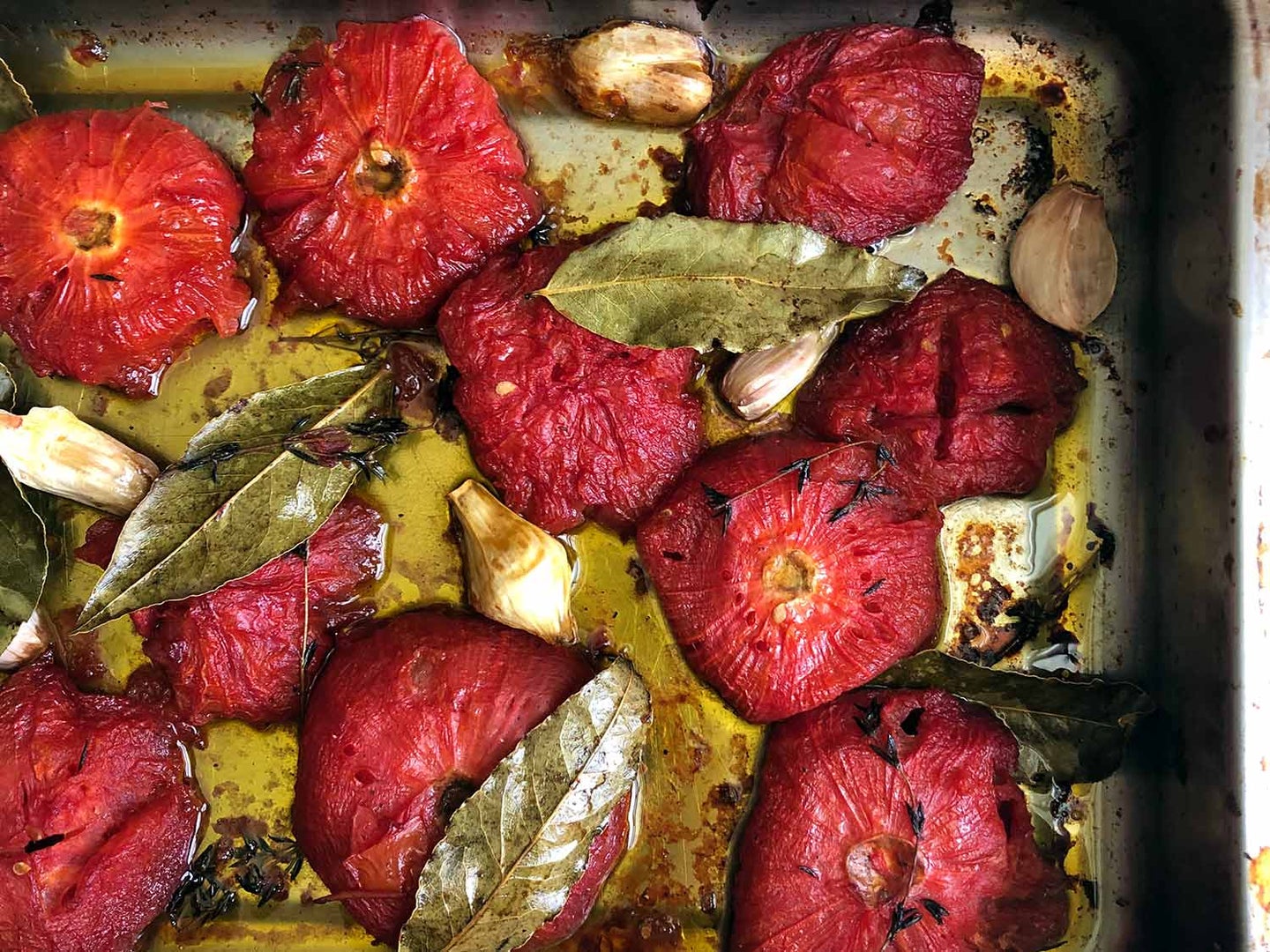 Tomato confit, preserved tomatoes