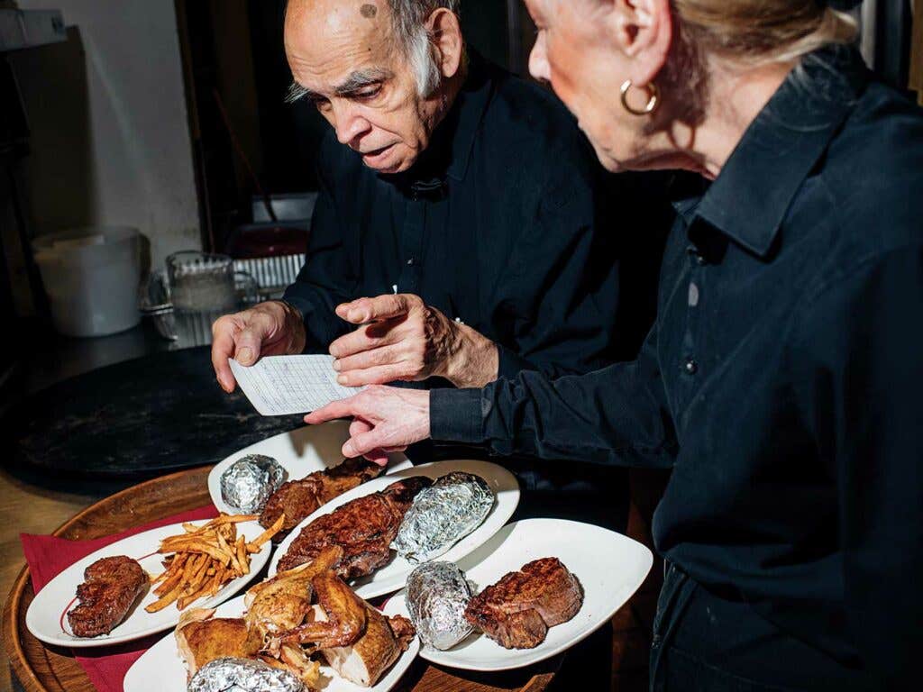 Steve Elias prepares food to be served at Jamil's.