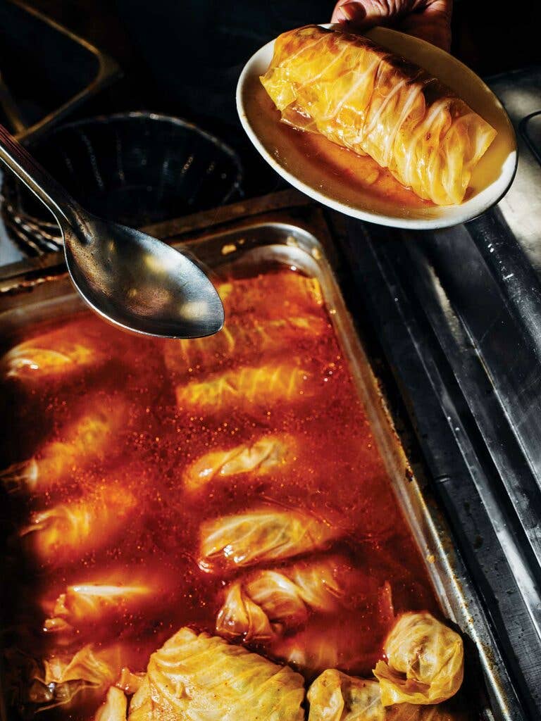 Cabbage Rolls with Beef and Rice