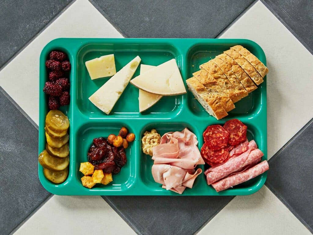A snack tray at Homemakers.
