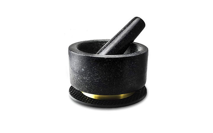 Best Mortar And Pestles Counter Appeal Richro Black Granite And Gold Mortar And Pestle Saveur
