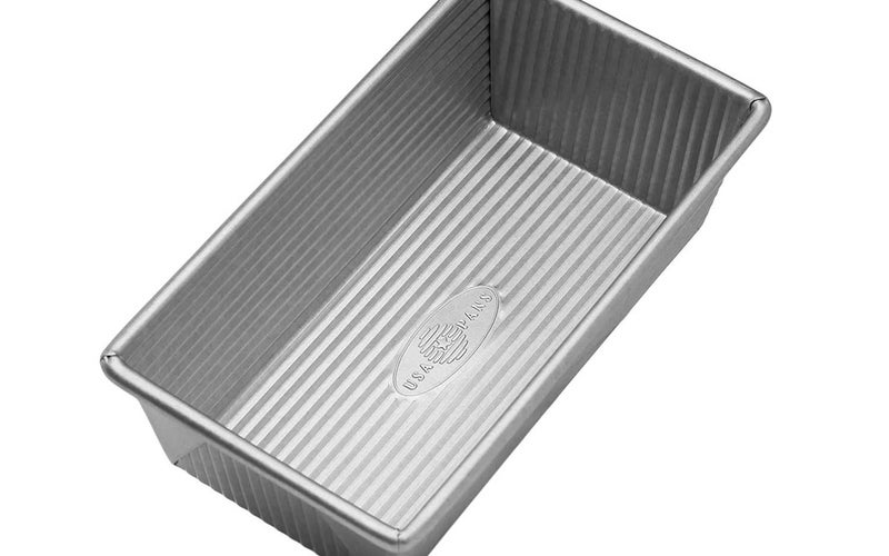 USA Pan Bakeware Aluminized Steel Loaf Pan, 1 Pound, Silver