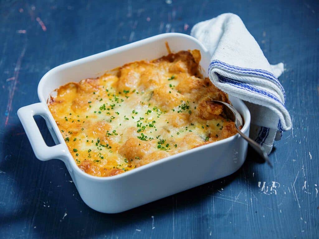 The cheesiest tater tot casserole.