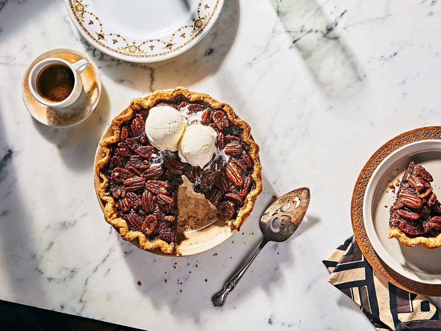 The Perfect Pecan Pie Is Spiked with Bourbon and Chocolate