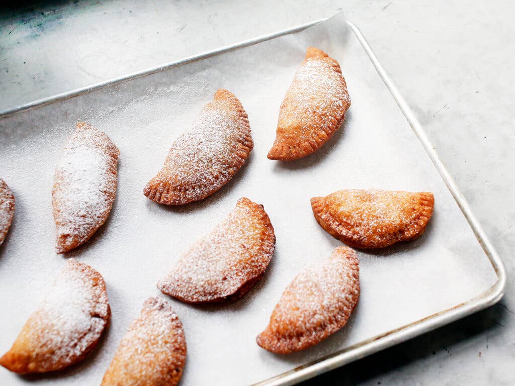 A staple all over Arkansas, these golden fried hand pies are filled with tender, cinnamon-spiced apples.