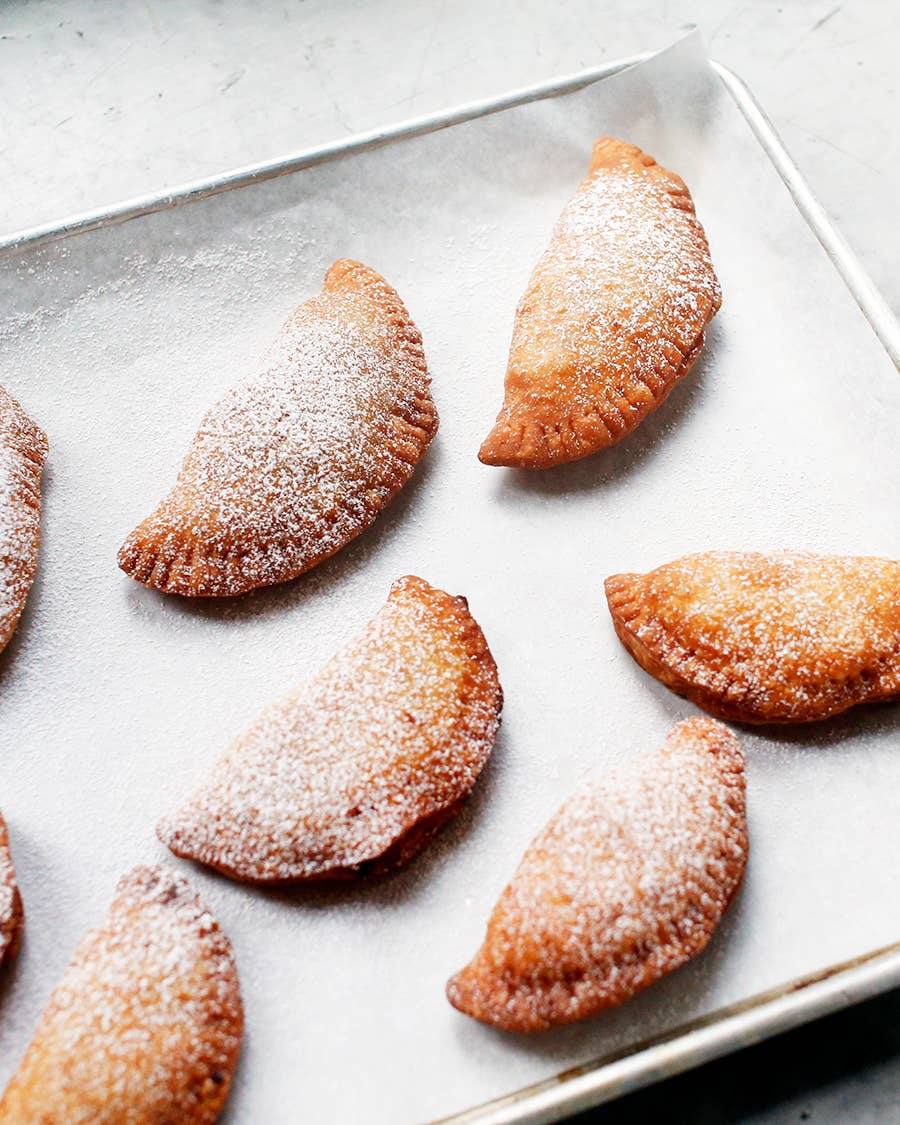 A staple all over Arkansas, these golden fried hand pies are filled with tender, cinnamon-spiced apples.