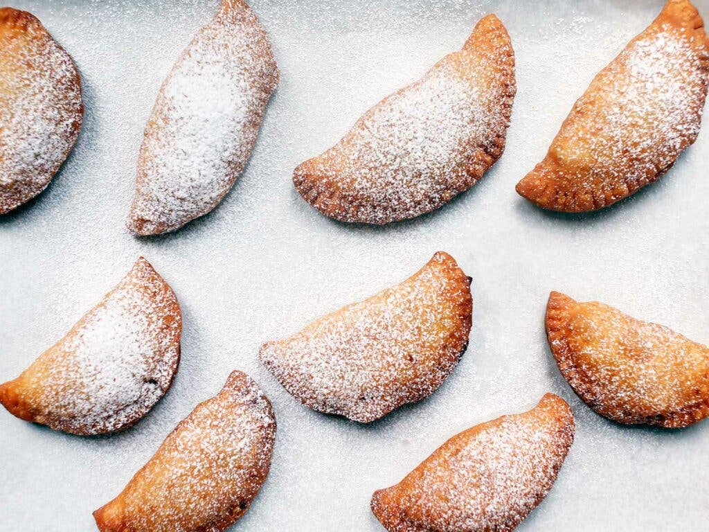These fried pies, adapted from Jennifer Jones, are filled with apple.
