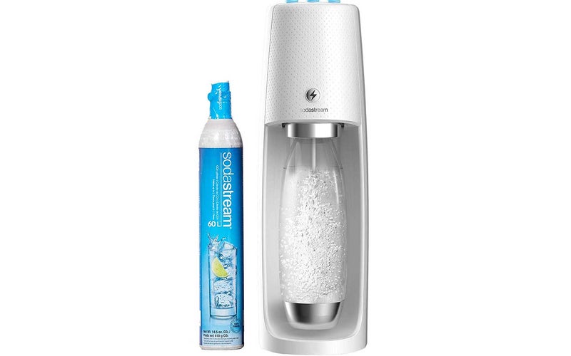 SodaStream Fizzi One Touch Sparkling Water Maker (White) with CO2 and BPA free Bottle