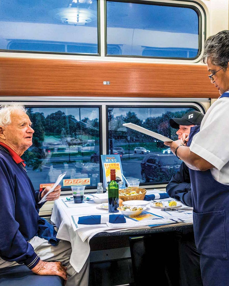 Amtrak has replaced its traditional dining car with “flexible” airline-style meals  on most of its overnight routes east of the Mississippi.