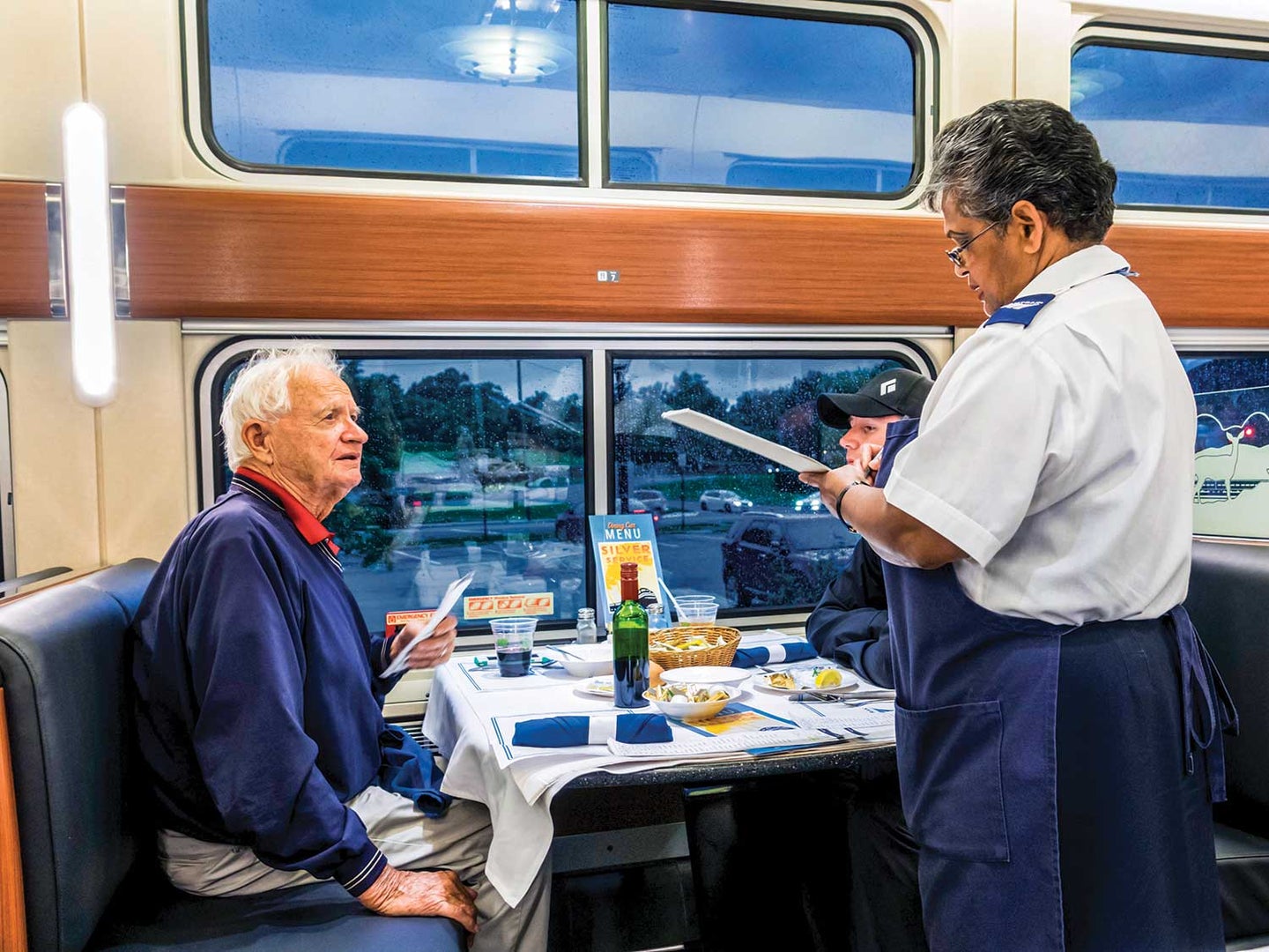 Amtrak has replaced its traditional dining car with “flexible” airline-style meals  on most of its overnight routes east of the Mississippi.