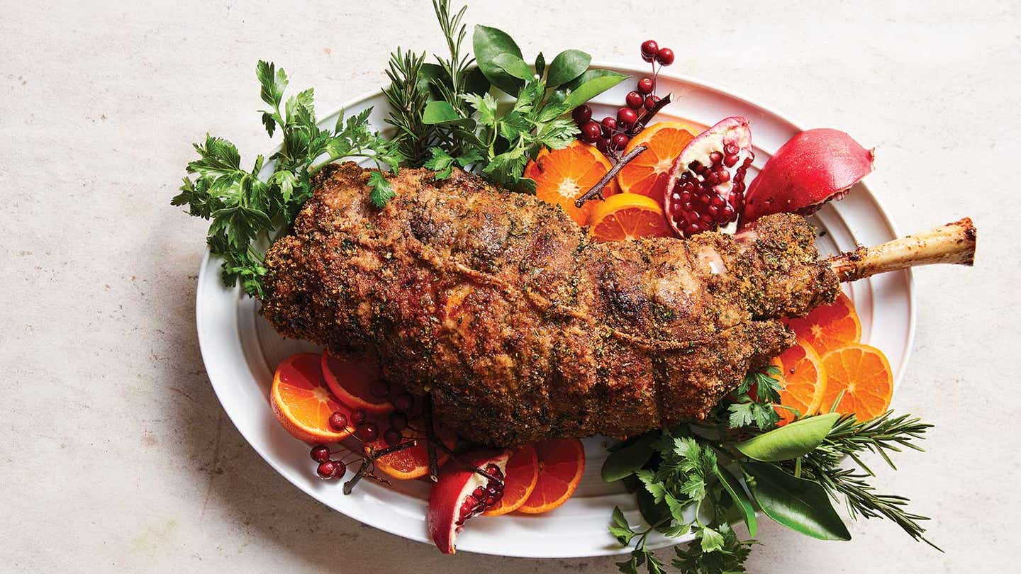 Leg of Lamb With Herb-Garlic Crust Leg of Lamb with Herb–Garlic Crust