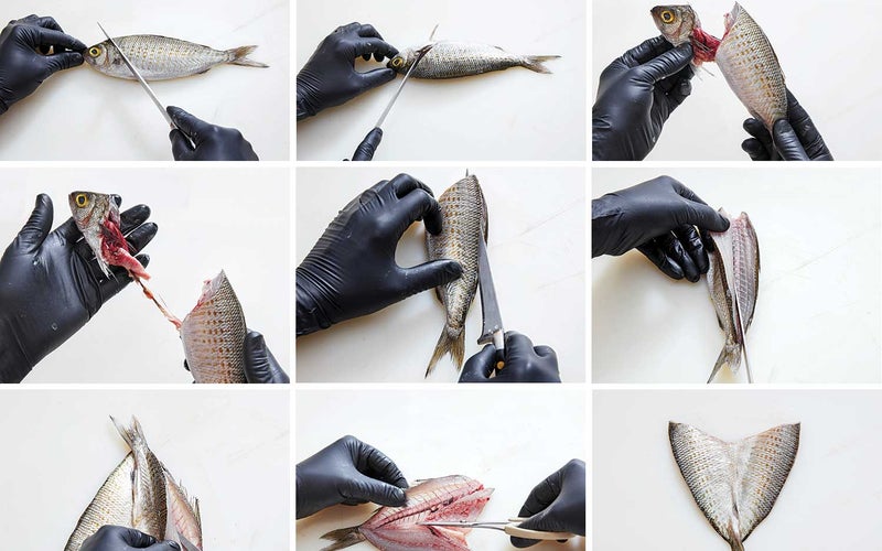 How to butterfly a fish.