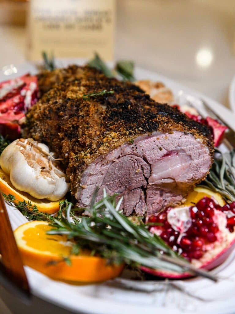 R.W. “Johnny” Apple Jr.'s Leg of Lamb with Herb-Garlic Crust