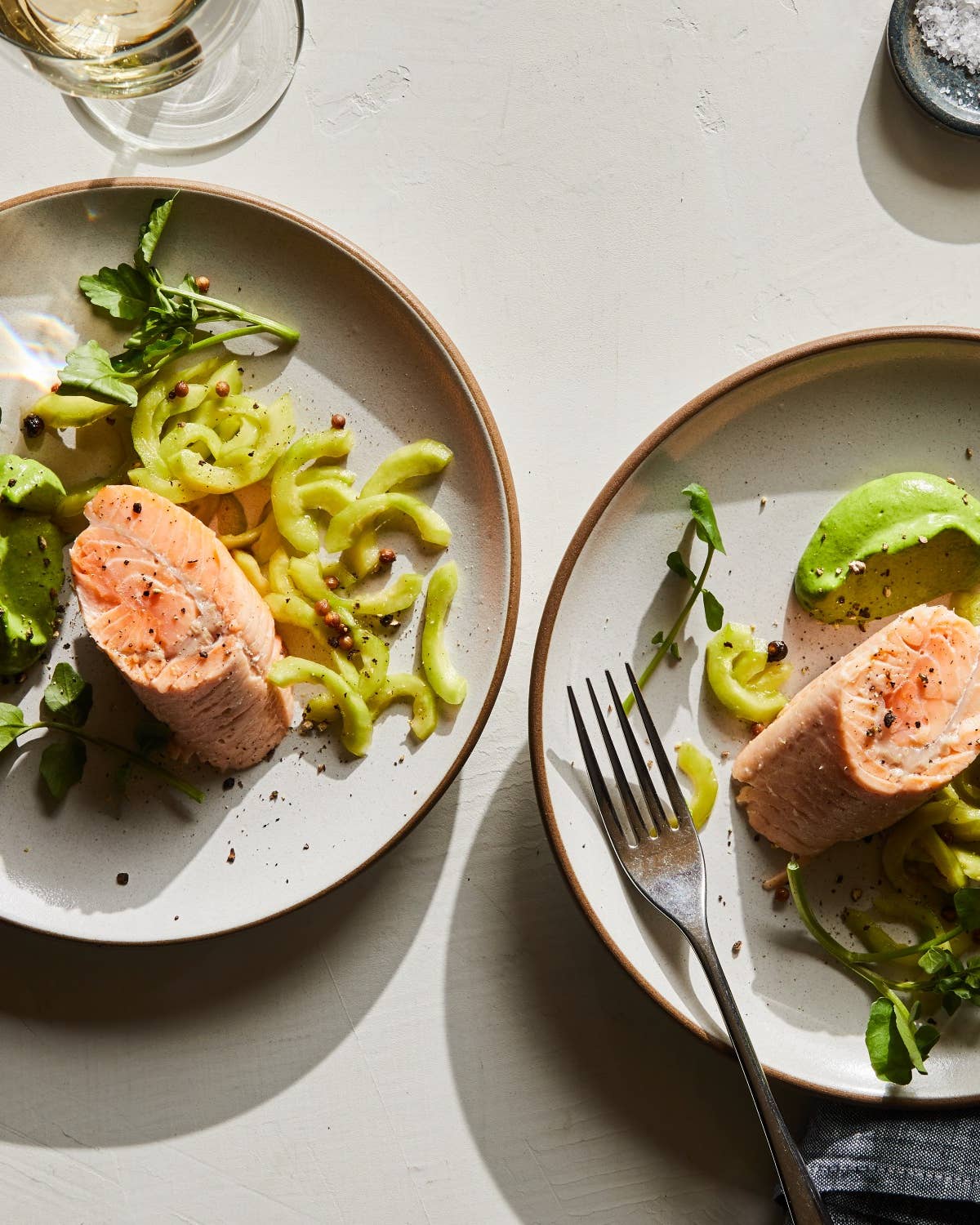 Salmon Confit With Watercress Remoulade